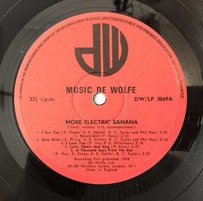 Lot 329 - ELECTRIC BANANA - MORE ELECTRIC BANANA LP (MUSIC DE WOLFE - DW/LP 3069)