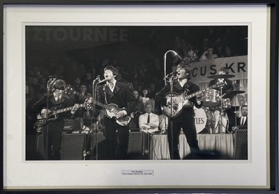 Lot 177 - THE BEATLES - FRAMED PRINTS AND PHOTOGRAPHS.