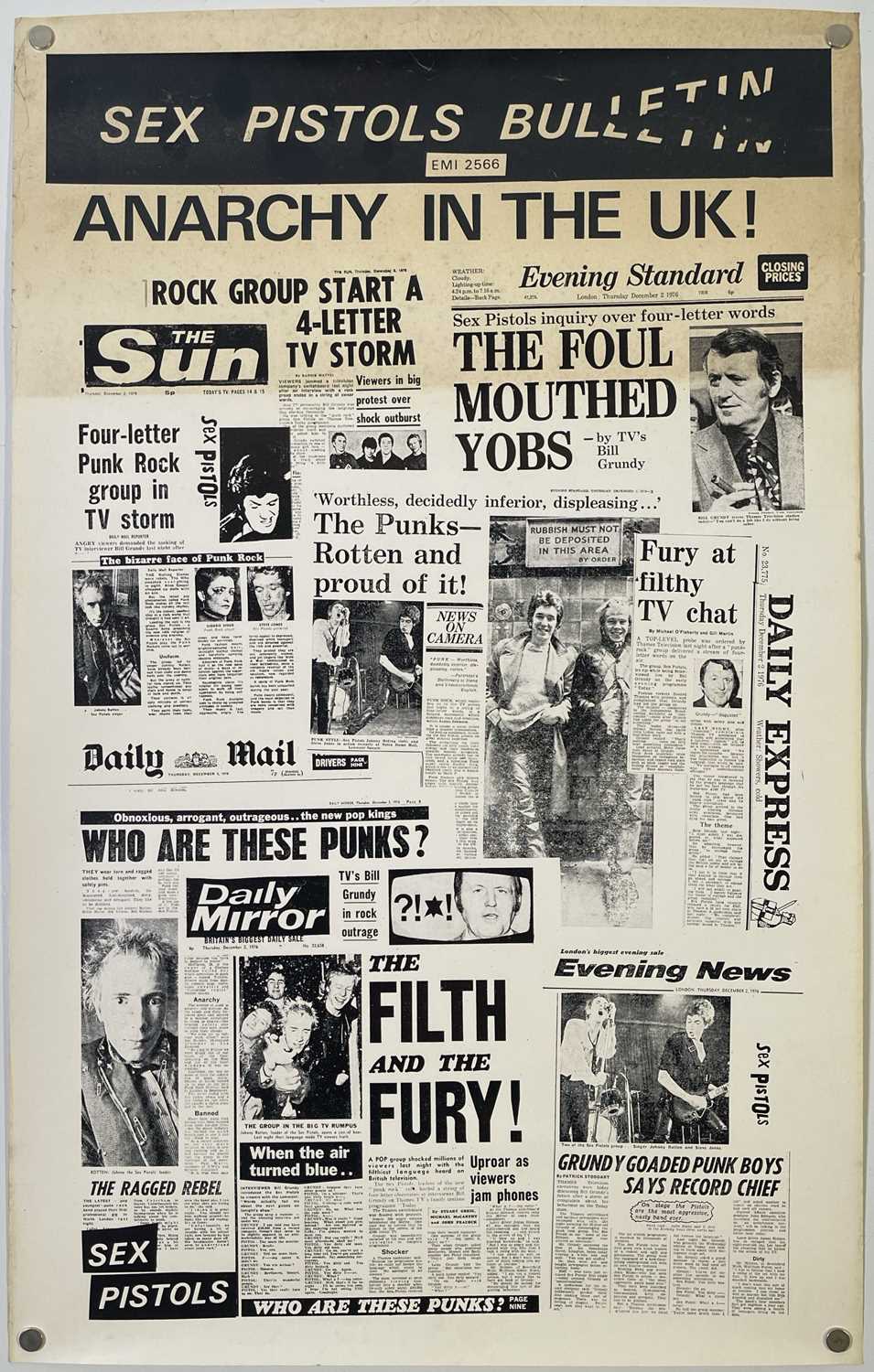Lot 547 - THE SEX PISTOLS - JAMIE REID DESIGNED 'SEX