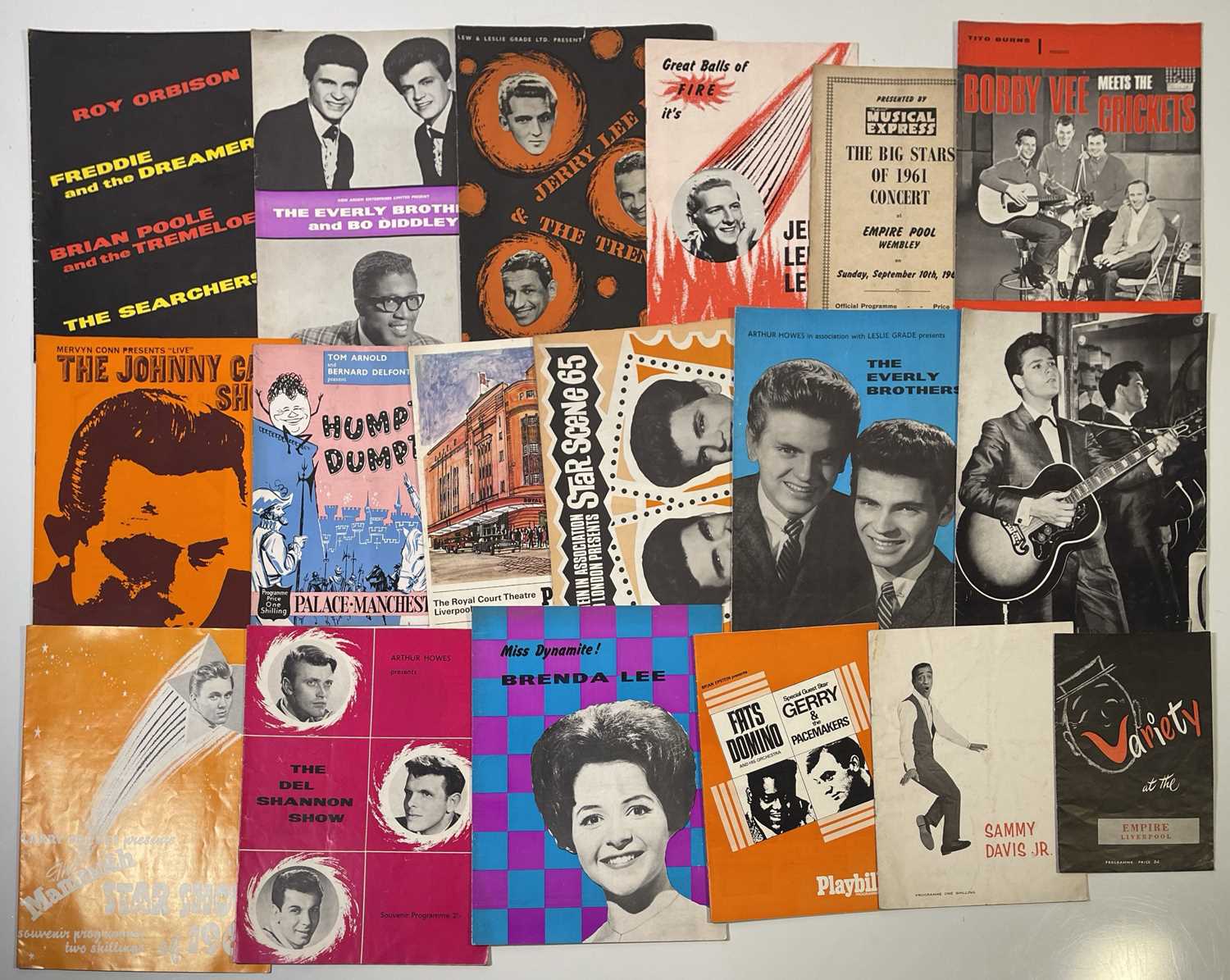 Lot 107 - 1960S PROGRAMME COLLECTION INC ROCK N ROLL / ROLLING STONES AND MORE.