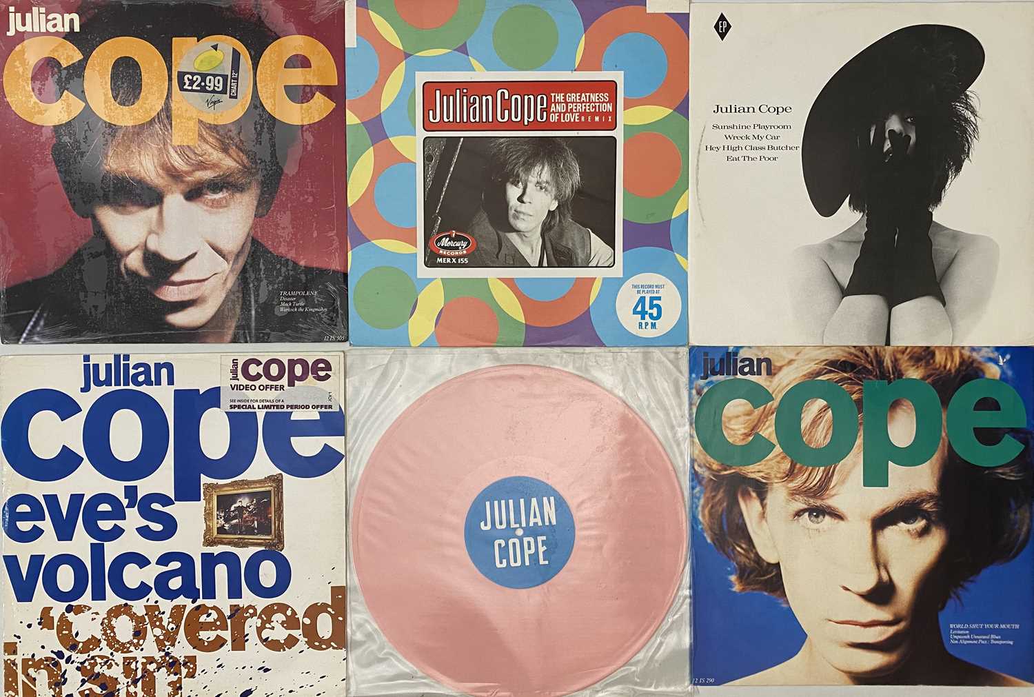 Lot 430 - JULIAN COPE/ THE TEARDROP EXPLODES - 12" COLLECTION