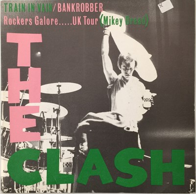Lot 406 - THE CLASH - TRAIN IN VAIN / BANKROBBER 7" (ORIGINAL SPANISH PROMO - CBS 8370)
