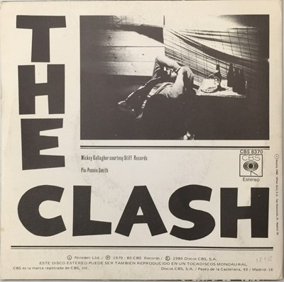 Lot 406 - THE CLASH - TRAIN IN VAIN / BANKROBBER 7" (ORIGINAL SPANISH PROMO - CBS 8370)