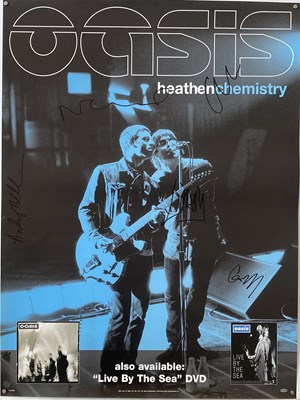 Lot 432 - SIGNED OASIS POSTER.