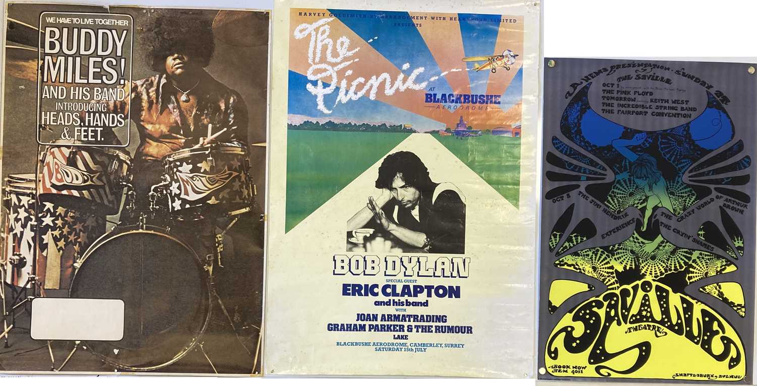 Lot 307 - BOB DYLAN / BUDDY MILES POSTERS.