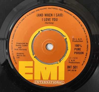 Lot 133 - 100% PURE POISON - YOU KEEP COMING BACK 7" (ORIGINAL UK COPY - INT 501)