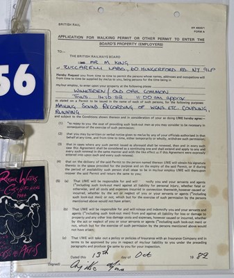 Lot 408 - PINK FLOYD INTEREST / ROGER WATERS - MEMORABILIA INC BACKSTAGE PASSES.
