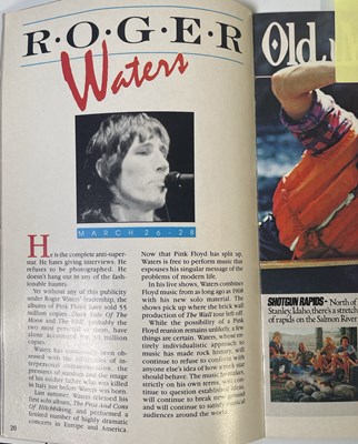 Lot 408 - PINK FLOYD INTEREST / ROGER WATERS - MEMORABILIA INC BACKSTAGE PASSES.