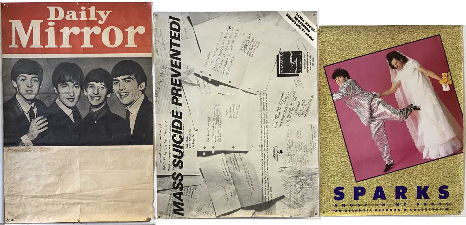 Lot 310 - POP AND ROCK POSTERS - BEATLES / SMALL FACES.