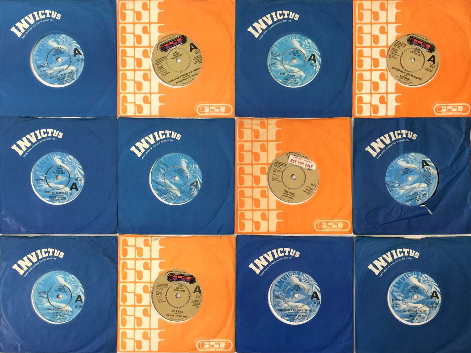Lot 152 - ORIGINAL UK INVICTUS & GSF 7" DEMOS AND ISSUES PACK