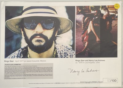 Lot 181 - THE BEATLES - SIGNED PRINTS INC MAY PANG.