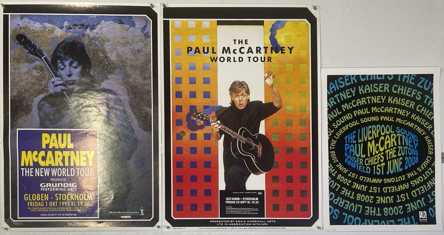 Lot 221 - THE BEATLES - PAUL MCCARTNEY CONCERT POSTERS AND PRINTS.