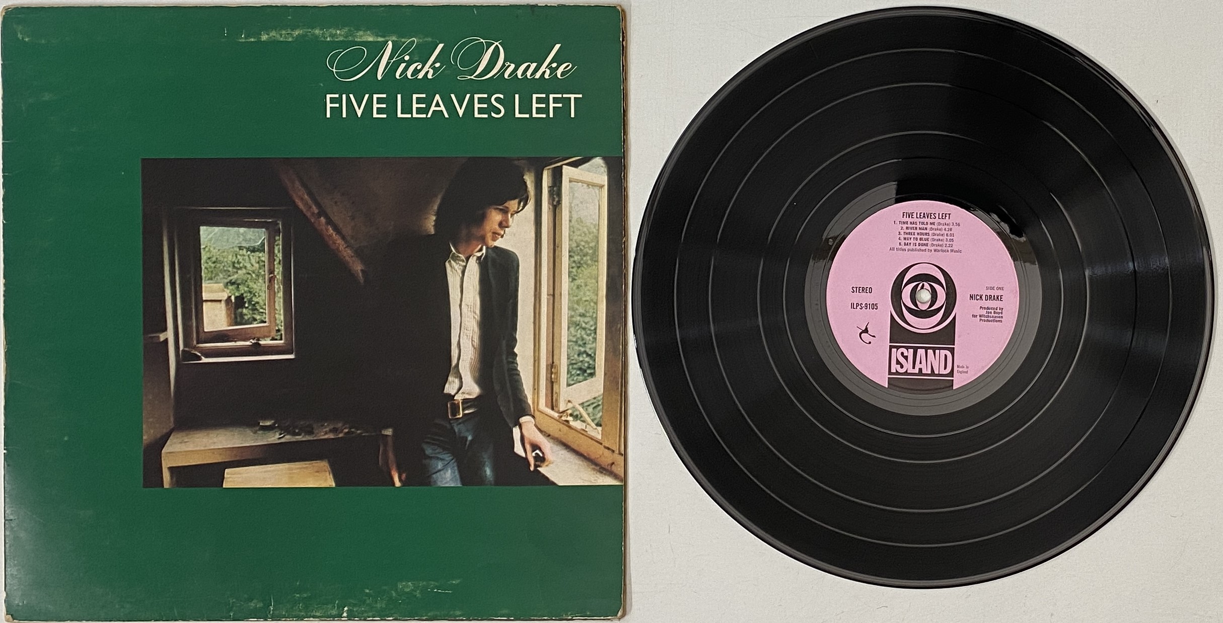 Lot 523 - NICK DRAKE - FIVE LEAVES LEFT LP (ORIGINAL