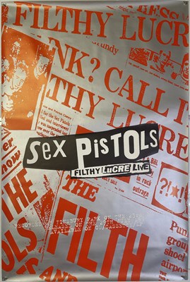 Lot 548 - THE SEX PISTOLS - FIVE 'FILTHY LUCRE LIVE' POSTERS.