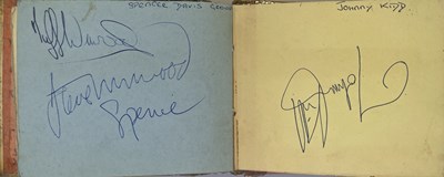 Lot 274 - 1960S AUTOGRAPH BOOK INC THEM / ZOOT MONEY / SCREAMING JAY HAWKINS.
