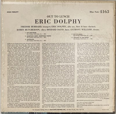 Lot 44 - ERIC DOLPHY - OUT TO LUNCH LP (US MONO ORIGINAL - BLUE NOTE - BLP BLP 4163)