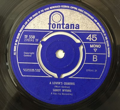 Lot 233 - SANDY WYNNS - THE TOUCH OF VENUS/ A LOVER'S QUARREL 7" (UK FONTANA - TF 550)