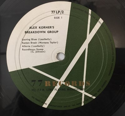 Lot 85 - ALEX KORNER'S BREAKDOWN GROUP FEATURING CYRIL DAVIS - BLUES FROM THE ROUNDHOUSE 10" (77 LP/2)