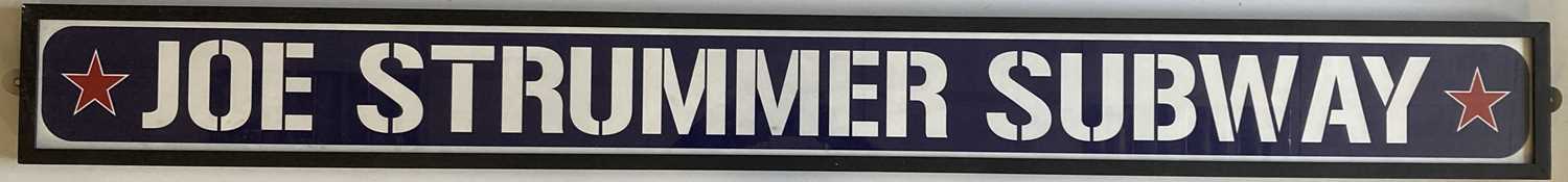 Lot 312 - JOE STRUMMER SUBWAY SIGN.