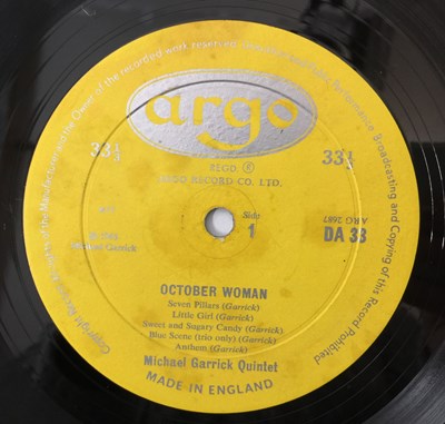 Lot 96 - MICHAEL GARRICK QUINTET FEAT HARRIOTT & KEANE - OCTOBER WOMAN LP (UK ORIGINAL - ZDA 33)