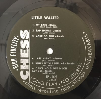Lot 365 - LITTLE WALTER - THE BEST OF LITTLE WALTER (ORIGINAL US CHESS LP 1428).