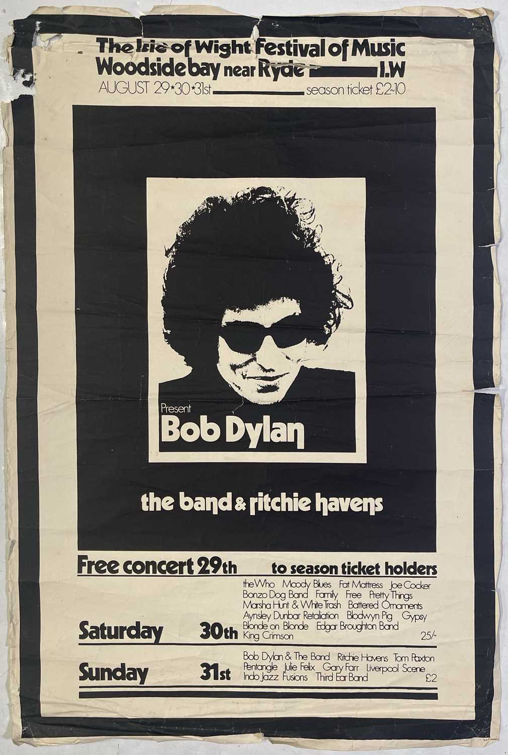 Lot 149 - ISLE OF WIGHT FESTIVAL - ORIGINAL 1969 POSTER.