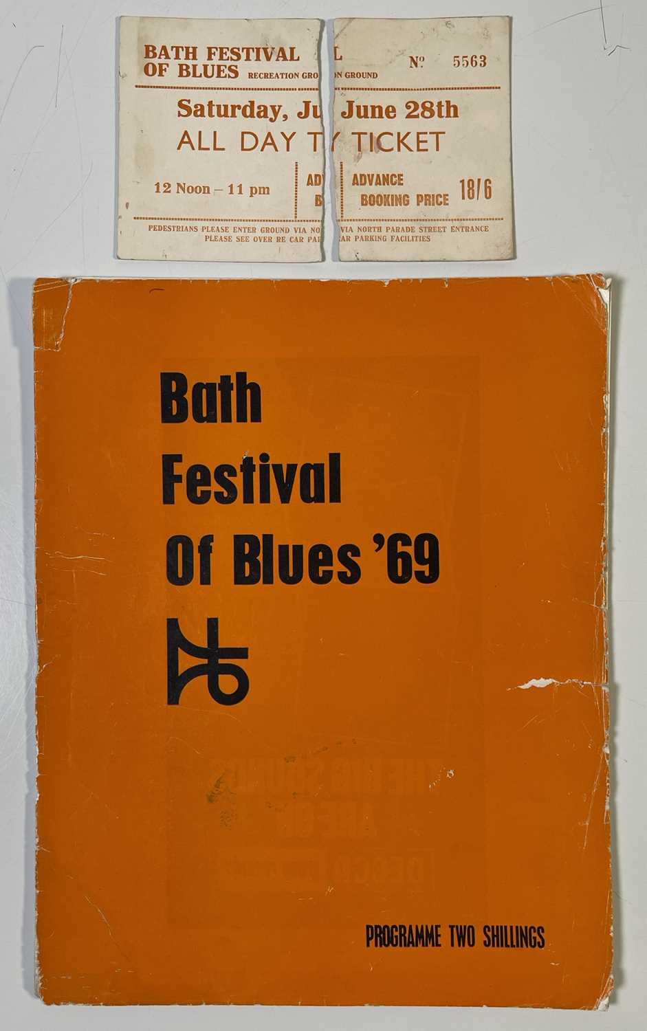 Lot 151 - BATH FESTIVAL 1969 - ORIGINAL TICKET AND PROGRAMME.
