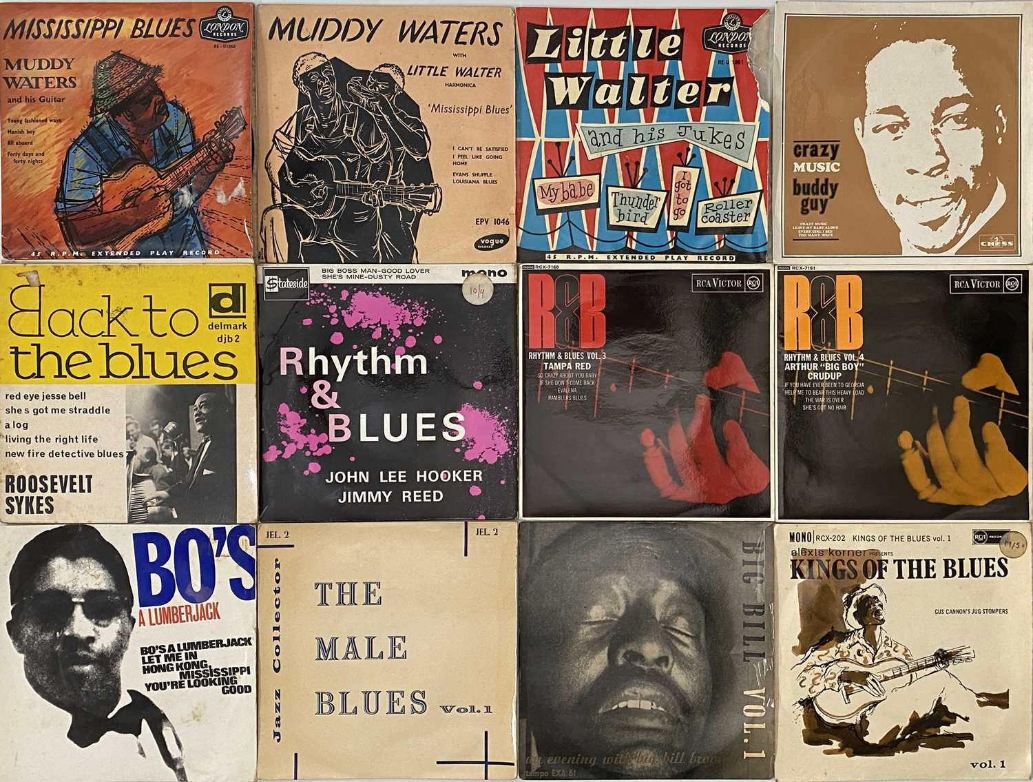 Lot 374 - BLUES / R&B - EP COLLECTION