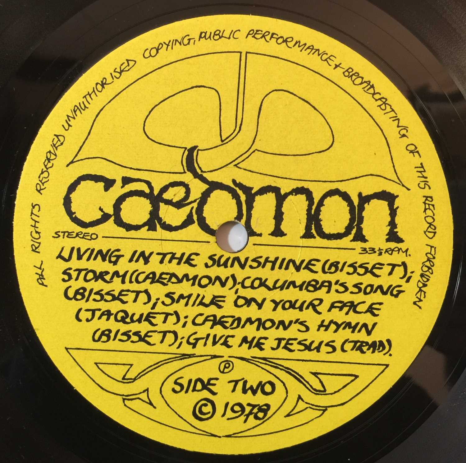 Lot 132 CAEDMON CAEDMON LP (ORIGINAL SELFRELEASED