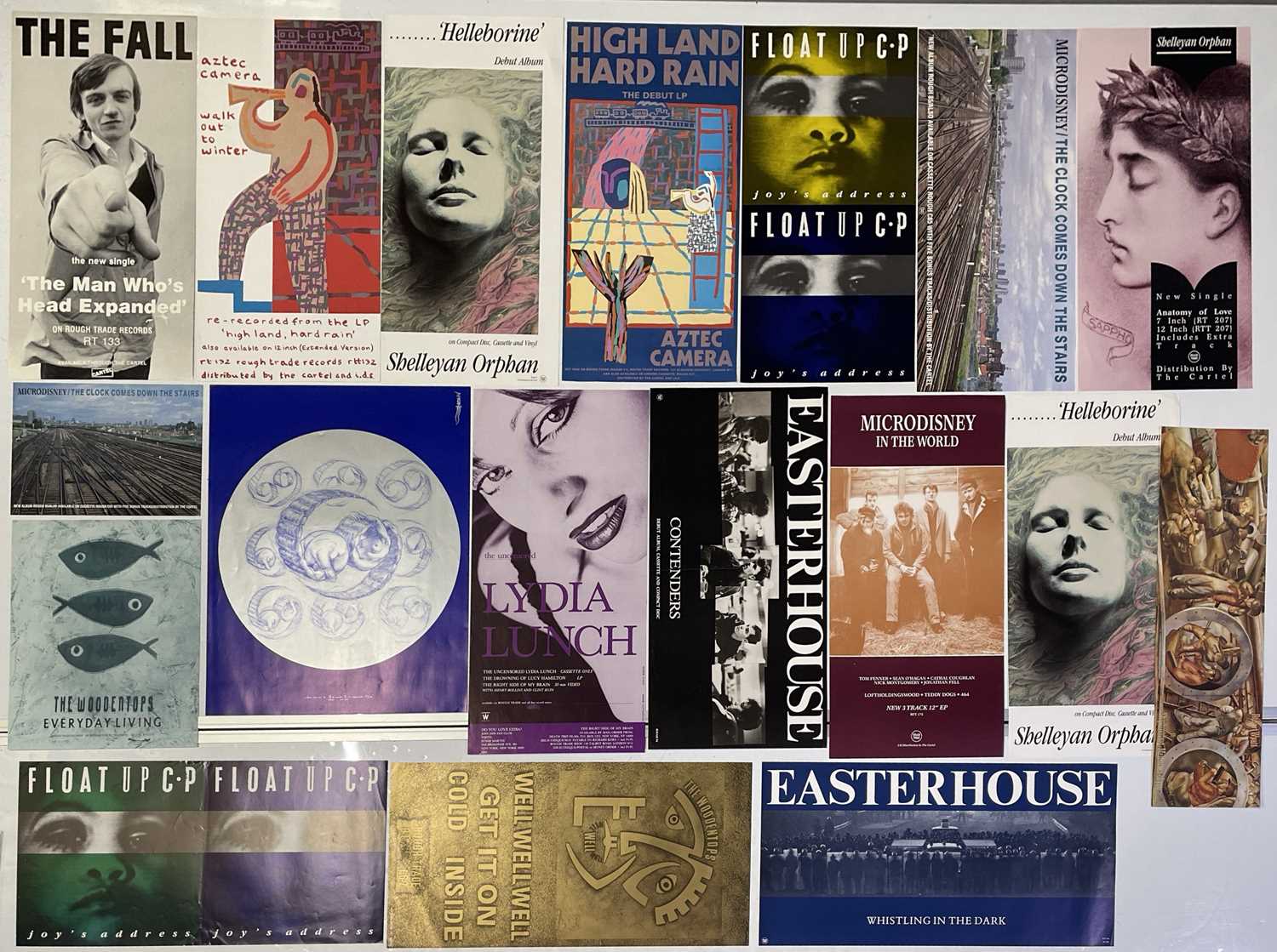 Lot 154 - ROUGH TRADE - PROMOTIONAL POSTER COLLECTION INC THE FALL.