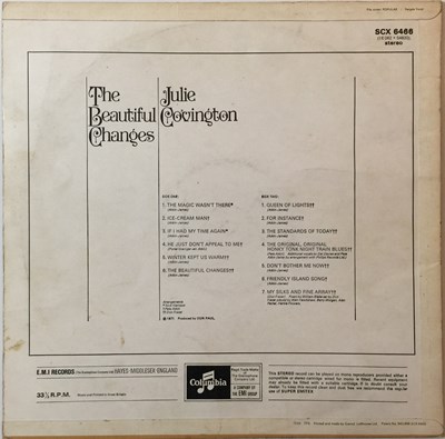 Lot 134 - JULIE COVINGTON - THE BEAUTIFUL CHANGES LP (ORIGINAL UK PRESSING - COLUMBIA SCX 6466)