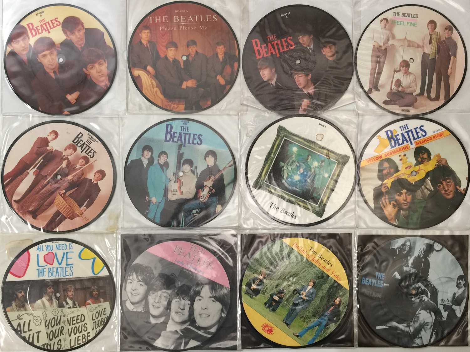 Lot 37 - THE BEATLES AND RELATED - 7" PICTURE DISC COLLECTION