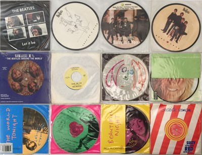 Lot 37 - THE BEATLES AND RELATED - 7" PICTURE DISC COLLECTION