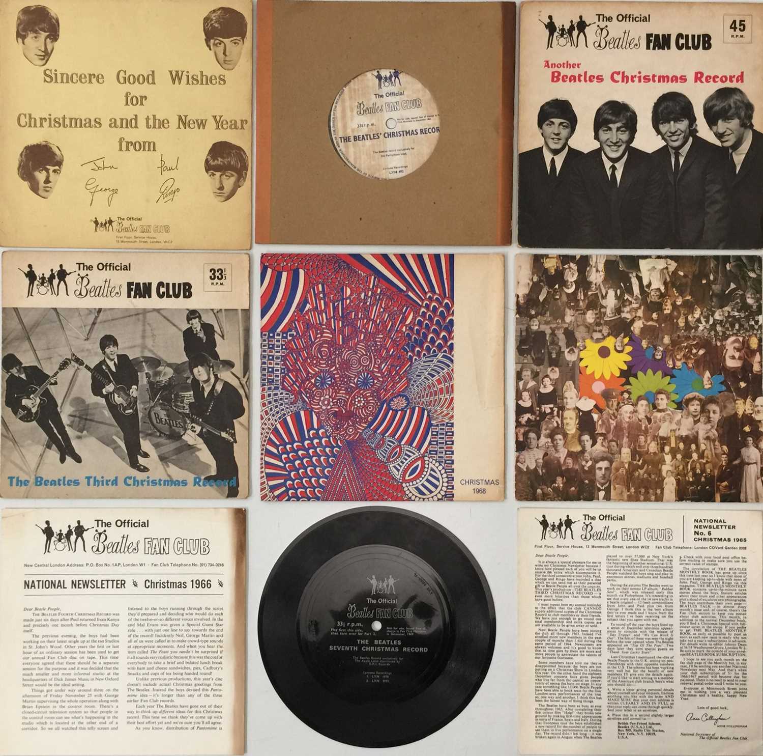Lot 39 - THE BEATLES - CHRISTMAS 7" FELXI DISC PACK