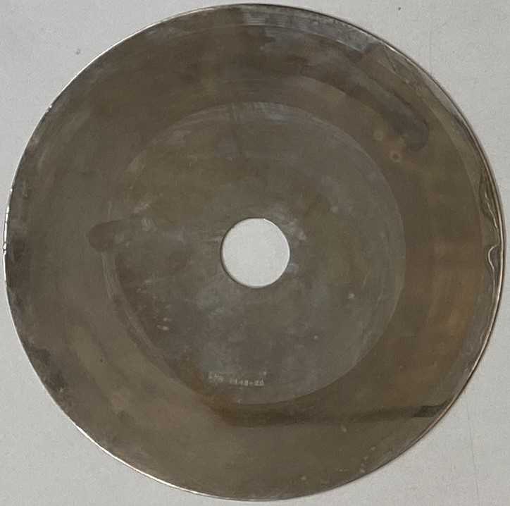 Lot 43 - THE BEATLES - THE BEATLES FOURTH CHRISTMAS RECORD 7" METAL STAMPER (LYN 1145-2C)