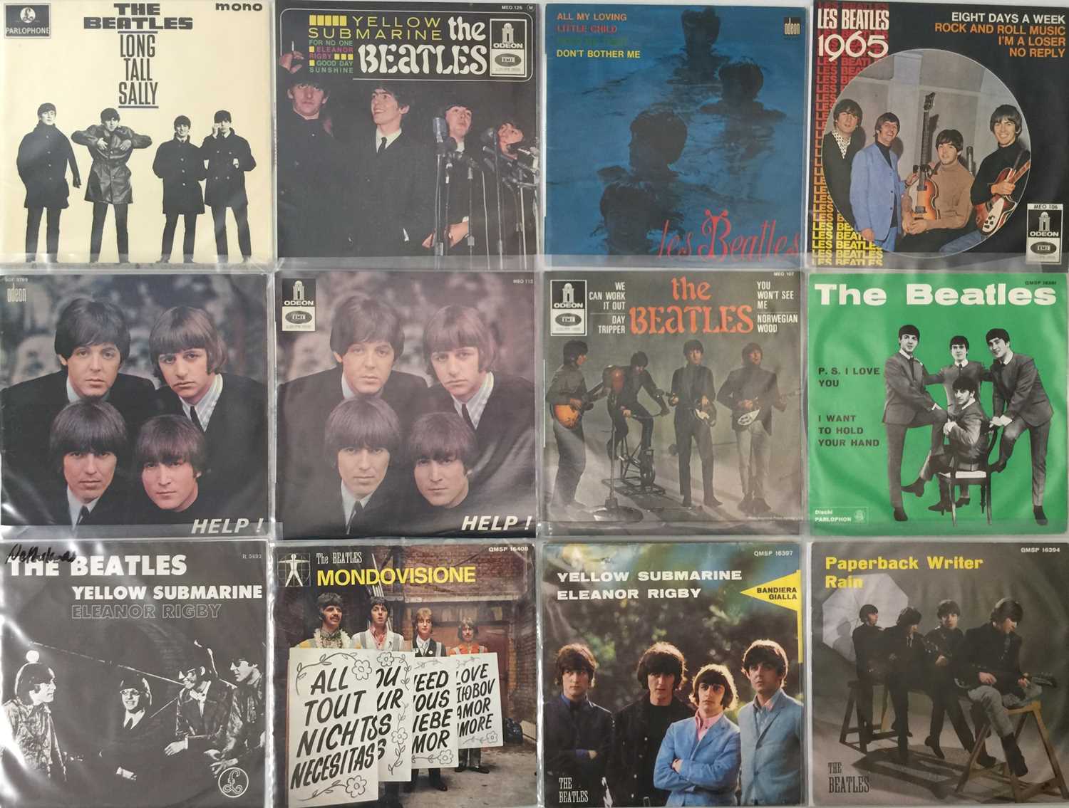 Lot 48 - THE BEATLES - 7" PACK (MOSTLY OVERSEAS)