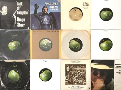 Lot 57 - BEATLES SOLO/ APPLE RECORDS AND RELATED - 7" PACK (INC FACTORY SAMPLES)