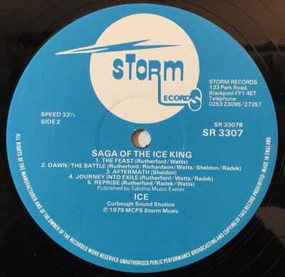 Lot 136 - ICE - SAGA OF THE ICE KING LP (ORIGINAL UK RELEASE - STORM SR 3307)