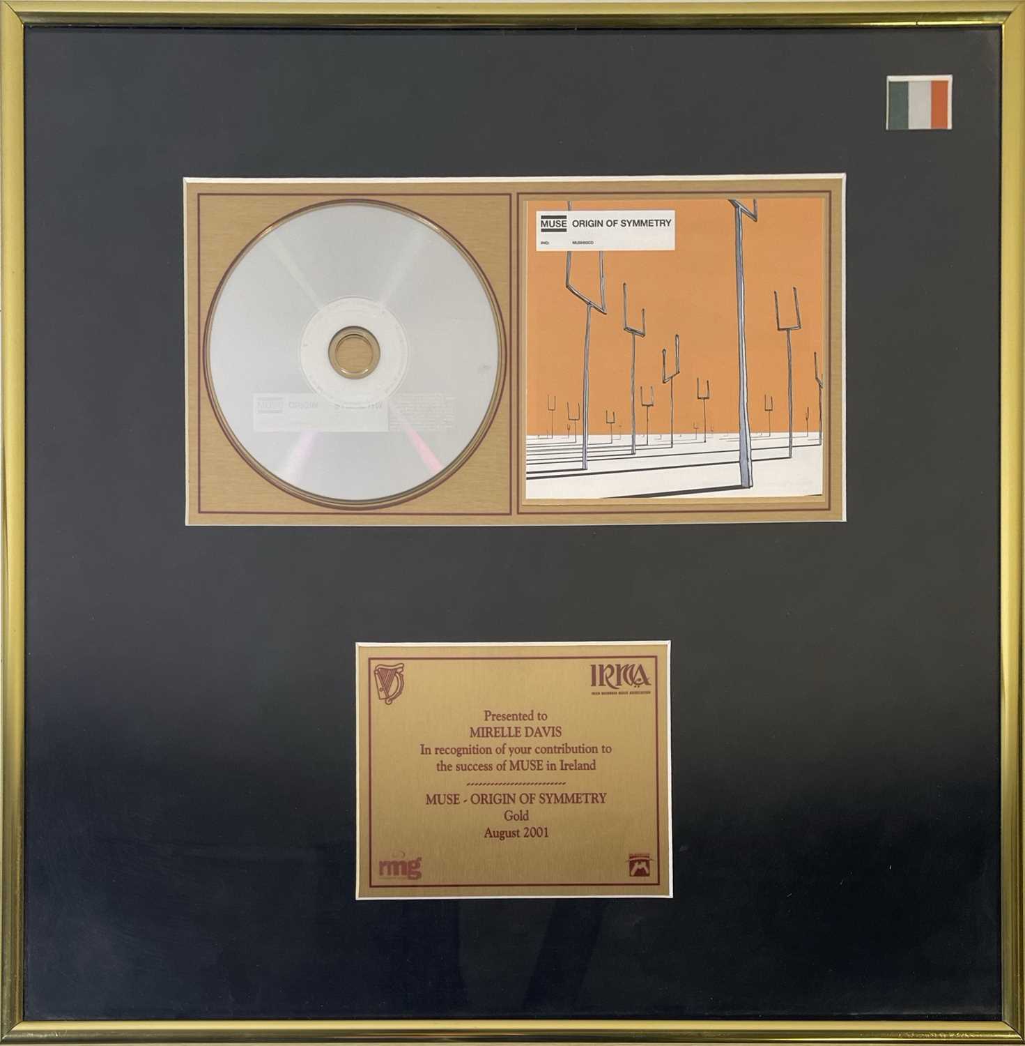 Lot 390 - MUSE - ORIGINS OF SYMMETRY GOLD PRESENTATION AWARD..