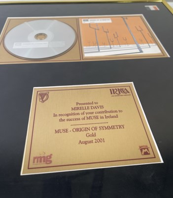 Lot 390 - MUSE - ORIGINS OF SYMMETRY GOLD PRESENTATION AWARD..