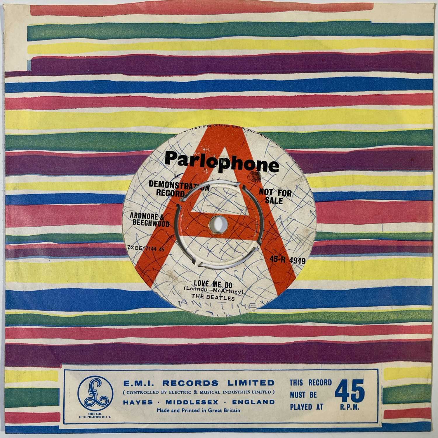 The Beatles - Love Me Do / 7インチレコード Lot 128 - THE BEATLES - LOVE ME DO 7