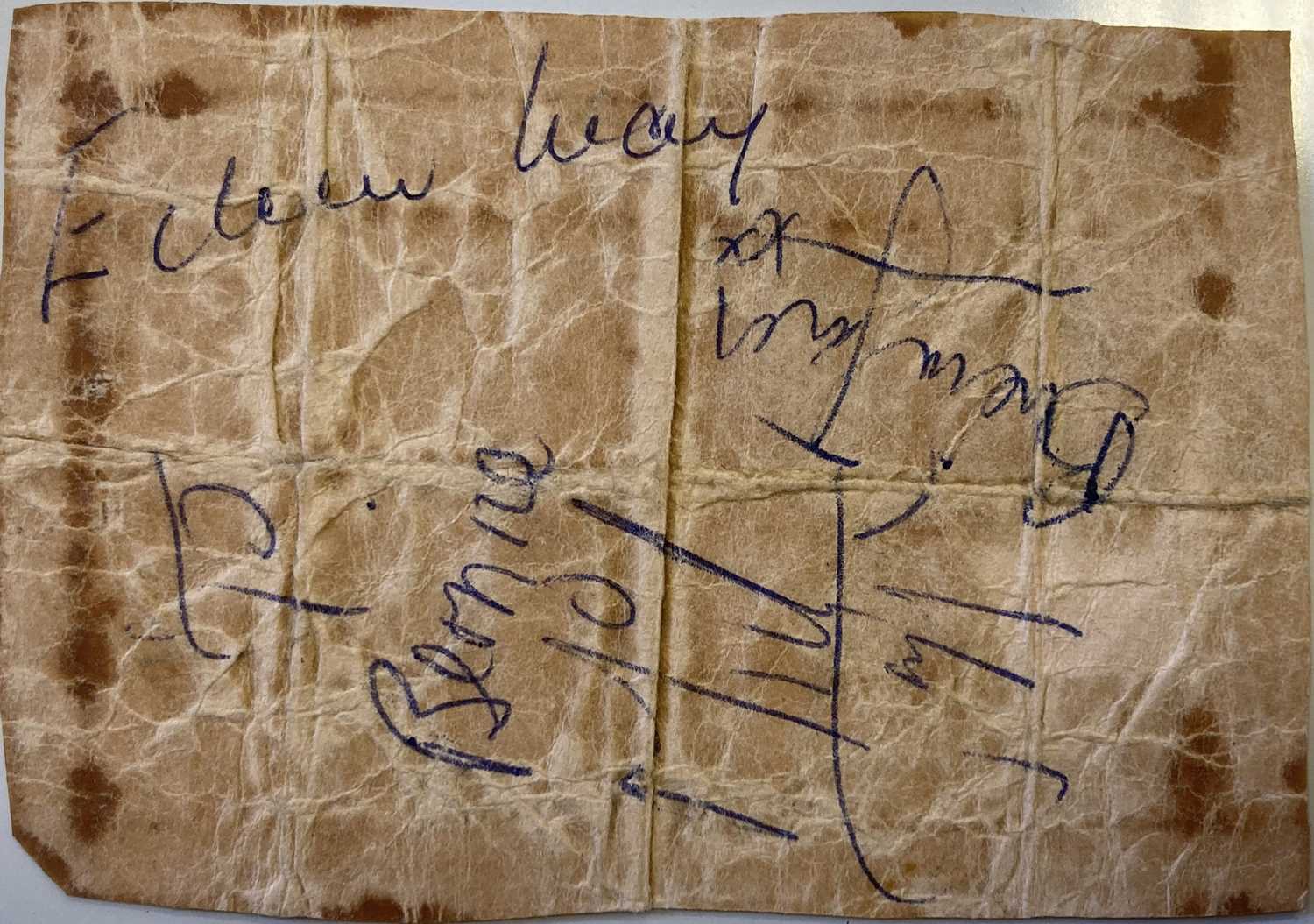 Lot 555 ROLLING STONES SIGNED PAGE,