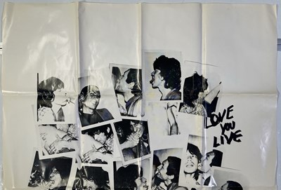 Lot 326 - THE ROLLING STONES - ORIGINAL ANDY WARHOL DESIGNED 'LOVE YOU LIVE' POSTER.