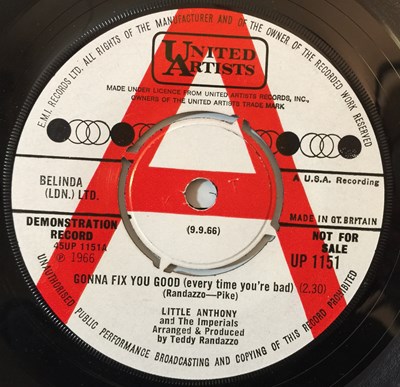 Lot 142 - LITTLE ANTHONY AND THE IMPERIALS - GONNA FIX YOU GOOD 7" (ORIGINAL UK DEMO - UNITED ARTISTS UP 1151)