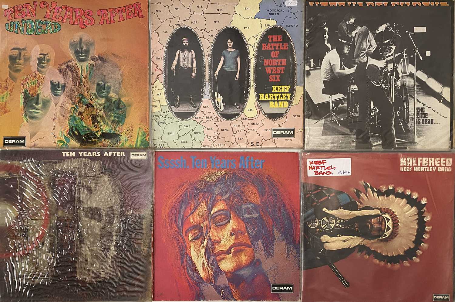 Lot 705 - KEEF HARTLEY BAND/ TEN YEARS AFTER - LP PACK