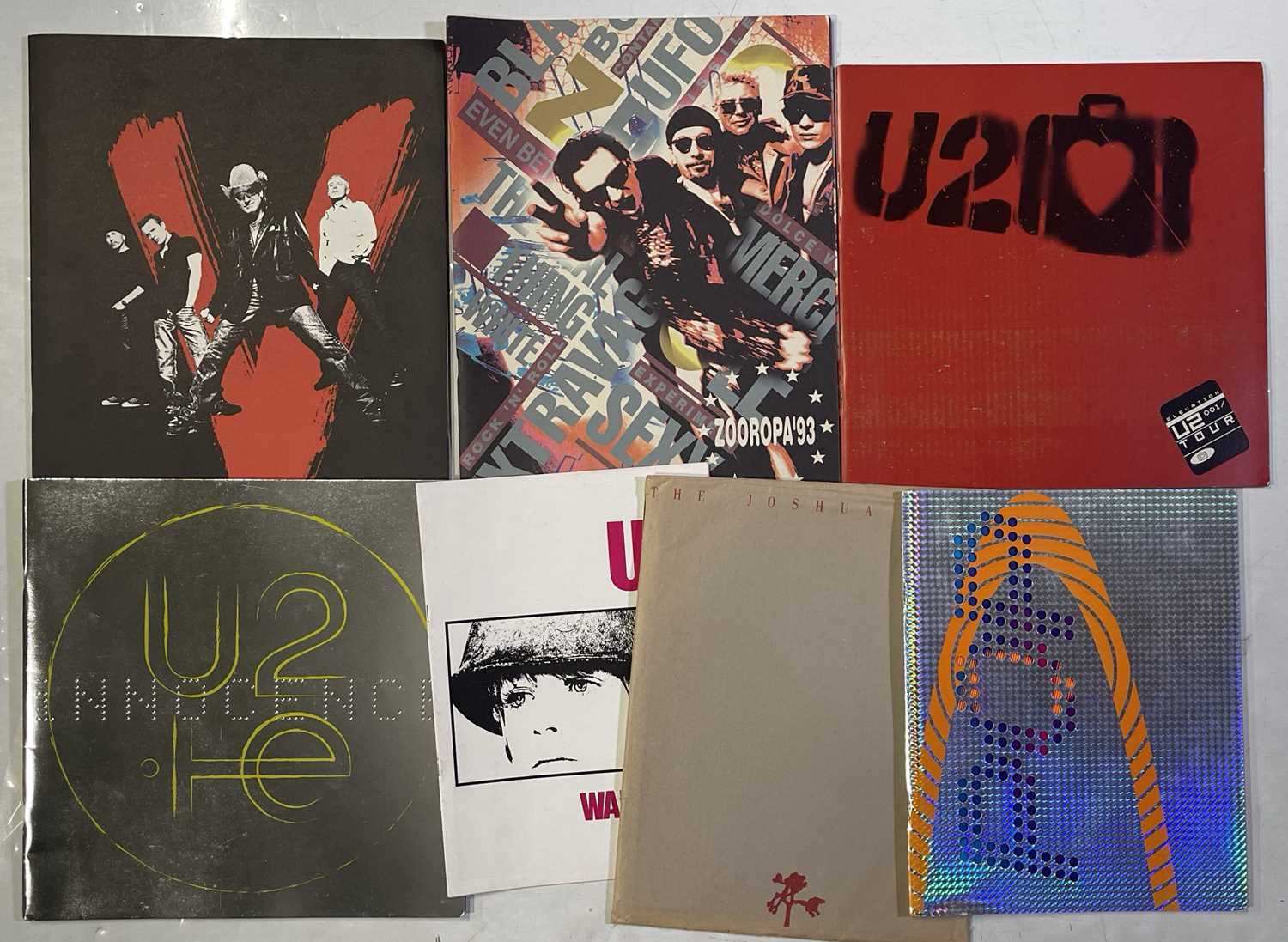 Lot 112 - U2 - TOUR PROGRAMME COLLECTION.