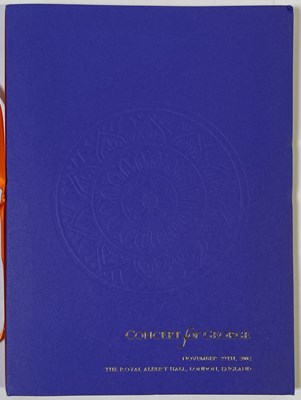 Lot 184 - THE BEATLES - GEORGE HARRISON - CONCERT FOR GEORGE MEMORABILIA.