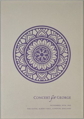 Lot 184 - THE BEATLES - GEORGE HARRISON - CONCERT FOR GEORGE MEMORABILIA.