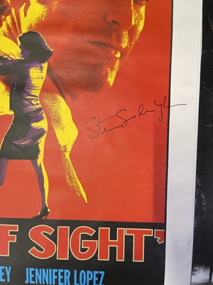Lot 112 - FILM POSTERS INC MARS ATTACKS QUAD / STEVEN SODERBERGH SIGNED.
