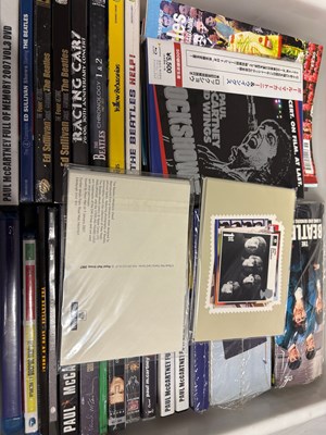 Lot 187 - THE BEATLES - DVDS, FANZINES, STAMPS ETC.